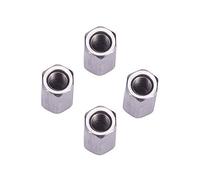 MroMax M8 x 24 mm lunghezza 304 acciaio inox metrico esagonale dado di accoppiamento argento 4 pezzi