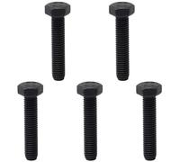 MroMax M8 x 40 mm testa esagonale bulloni di fissaggio grado 8.8 acciaio al carbonio nero 5 pz