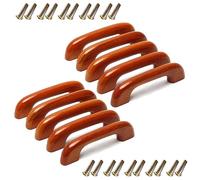 MroMax - Maniglie di fissaggio a vite, per mobili, armadietti, cassetti, colore scuro, distanza foro 64 mm, 10 pezzi, MRO190905H-0002, Distanza del foro: 64 mm., 10PCS