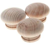 MroMax - Manopole rotonde in legno, diametro 45 mm, per mobili e cucine, per cassetti, armadi, 25 pezzi