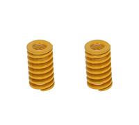 MroMax Molla a compressione per stampaggio a spirale, carico leggero, 12 mm OD, 21 mm di lunghezza, gialla, 2 pezzi