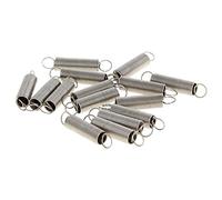 MroMax Molla compressa estesa diametro 0,1 cm, OD 0,5 cm, lunghezza libera 2,5 cm, molla di tensione in acciaio inox, 15 pezzi