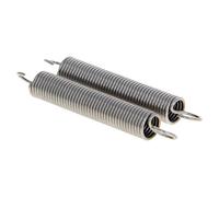 MroMax - Molla compressa estesa, diametro del filo 0,13 cm, diametro esterno 1 cm, lunghezza libera 7 cm, molla di tensione in acciaio inossidabile 2 pezzi