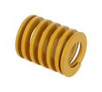 MroMax Molla di compressione per stampaggio a spirale, carico leggero, diametro esterno 25 mm, lunghezza 30 mm, gialla, 1 PEZZO