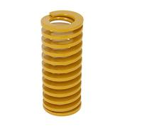 MroMax Molla di compressione per stampaggio a spirale, carico leggero, diametro esterno 30 mm, lunghezza 70 mm, gialla, 1 PEZZO
