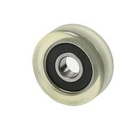 MroMax Puleggia per cuscinetti folle a rulli, 8 x 30 x 11 mm, per mobili, accessori hardware e porte mobili, 1 pezzo trasparente