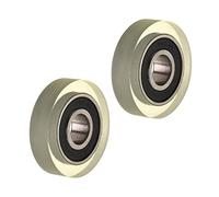 MroMax Puleggia per cuscinetto folle a rulli, 6 x 20 x 5 mm, con cuscinetto 696RS per mobili, accessori hardware e porta mobile, 2 pezzi
