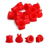 MroMax Punta piatta a spruzzo, ugello in plastica da 110 gradi per agricoltura, pulizia, raffreddamento 12 pezzi (rosso)