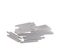 MroMax puntine a tassello da 2 x 18 mm, in acciaio inox 304, per letto a castello, tasselli, per mensole, colore: argento