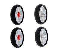 MroMax - Ruota per puleggia in plastica, diametro 135 mm, diametro del foro di montaggio: diametro del foro di montaggio: 4 pezzi