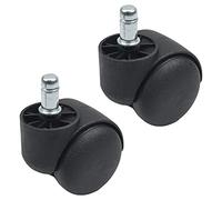 MroMax Ruota per sedia da ufficio 5 cm di diametro in nylon con stelo girevole a 360° 1 pezzo 2 pezzi e 4 pezzi MRO190803W0027 2pcs