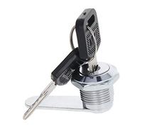 MroMax - Set di 1 cassetto, serratura a camma, serratura di sicurezza per mobili fai da te per cassetti, armadietti, scrivania, tavolo da ufficio con 2 chiavi