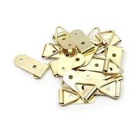 MroMax - Set di 20 ganci triangolari per quadri, 38 x 11 mm, per decorazione domestica, cornici per foto e soluzioni per appendere foto