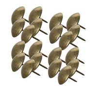 MroMax - Set di 25 chiodi per tappezzeria, diametro testa 25 mm, lunghezza 25 mm, colore: bronzo
