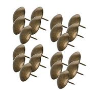 MroMax - Set di 40 chiodi per tappezzeria, 30 mm di diametro, 30 mm di lunghezza, stile antico, rotondi, per mobili, testiera del divano, colore verde patina, 40 pezzi