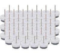 MroMax - Set di 46 feltrini per sedie e gambe da tavolo, diametro 17 mm, colore: bianco