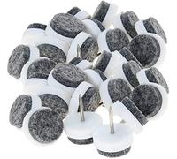 MroMax - Set di 46 feltrini per sedie e gambe da tavolo, diametro 20 mm, colore: bianco
