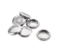 MroMax - Set di 7 prese d'aria in acciaio INOX traforate rotonde, 53 mm