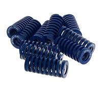MroMax - Stampi a spirale in acciaio con molla lunga 1,8 cm, diametro 4 cm, 10 pezzi, colore: Blu