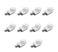 MroMax Supporto per mensola Pioli in vetro Staffa in lega di zinco Supporto per pallet con ventosa Barb 10pcs