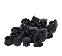 MroMax Tappi per fori di bloccaggio in plastica, colore nero, diametro 6 mm, confezione da 100