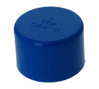 MroMax - Tappi per tubi in PVC, 32 mm, 20 pezzi, colore: Blu