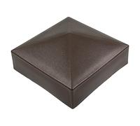 MroMax Tappo a colonna piatto per recinzione, 10 x 10 cm (lunghezza x larghezza), in plastica, decorativo, per recinzioni, scale, corrimano, postcaffè, 1 pezzo