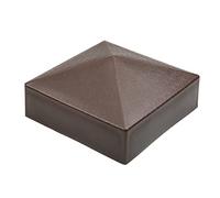 MroMax Tappo di plastica per recinzione in legno trattato a pressione, 1 pezzo, marrone, 90 x 90 mm