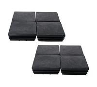 MroMax, tappo quadrato per tubi da 60x60mm, terminale per tubo in plastica da 2,4 pollici, copertura per tubo di recinzione per gambe di mobili, sedie, scrivanie, tavoli, piedi, tubo