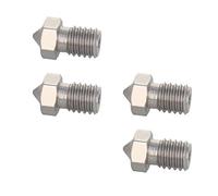 MroMax Ugelli per stampante 3D, 0,3 mm, in acciaio inox, ugelli, estrusore, filettatura M6, resistente all'usura, per stampante 3D V5-V6, filamento da 1,75 mm, 4 pezzi