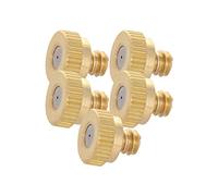 MroMax - Ugello di nebulizzazione in ottone, filettatura 3/16, diametro 0,5 mm, testa di ricambio per sistema di raffreddamento esterno, 5 pezzi