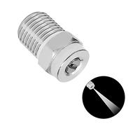 MroMax Ugello per idropulitrice, 1/4NPT filettatura 304 punta spray in acciaio inox, 1 pezzo (15 gradi, diametro foro 1,2 mm)
