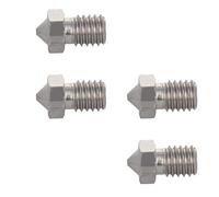 MroMax Ugello per stampante 3D, ugello in acciaio inox 0,4 mm, testa di stampa estrusore filettatura M6 per stampante 3D a filamento da 1,75 mm V5-V6