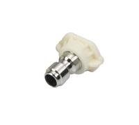 MroMax - Ugello spruzzatore a pressione con punta 1/4, filettatura bianca, 40 gradi in acciaio inox (foro 075)