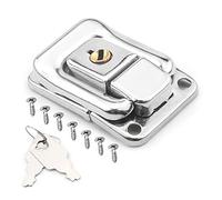 MroMax Valigia Valigetta In Ferro Cromato Toggle Chiusura Cerniera Argento w 2 Chiavi 1PCS/2PCS/5PCS/10PCS, MRO190817L-0001, Kl574p Sweatshirt - Bambini, 1PCS