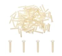 MroMax Viti a macchina in nylon M4x25mm, Vite a testa piatta Phillips Bianca, Vite a macchina in nylon svasato in plastica, Bulloni di fissaggio a croce Bulloni metrici, 100 pezzi