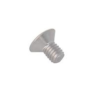 MroMax - Viti a testa piatta M6 x 10 mm, viti a testa piatta a testa piatta in acciaio inox 304, 10 pezzi