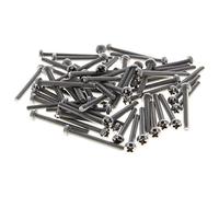 MroMax Viti per macchina M2.5x25mm Pan Phillips Cross Head Vite 304 Bulloni di fissaggio in acciaio inossidabile 100 pezzi
