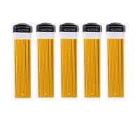MROOFUL 5 scatole da 1,3 mm, 6 mine colorate per matita meccanica, mine per matita automatica, colori: nero, blu, rosso, giallo, rosa, verde, per disegno artistico, scrittura, marcatura, strumento per