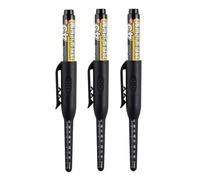 MROOFUL Penna da falegname, colore nero/rosso/blu, 3 penne, punta rotonda da 1 mm, punta lunga per segnare luoghi difficili da raggiungere, pennino extra lungo 45 mm (nero)