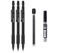 MROOFUL Set di 3 matite meccaniche da 0,7 mm, resistenti, set completo di matite meccaniche da 0,7 mm, per arte, scrittura, schizzi, disegno e design architettonico