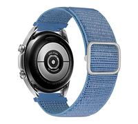 MroTech Cinturino 20 mm Compatible con Samsung Galaxy Watch Active/Active2/Galaxy 3 41mm/Watch 4/4 Classic/Watch 5/5 PRO/Watch 6/6 Classic Banda per Bip/GTS/GTR 42mm Braided Loop-Tessuto Lago Blu
