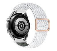 MroTech Cinturino Compatibile con Samsung Galaxy Watch 3 41mm/4/4 Classic/5/5 Pro/Active/Active2 Braccialetto 20 mm per Huawei GT 2 42 mm Banda Braided Nylon Loop Elastico Intrecciato-Onda Conchiglia