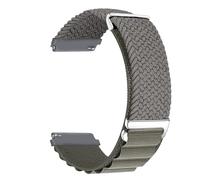 MroTech Cinturino in Nylon Elastico Intrecciato per Orologio 22mm - Compatibile con Gear S3 Frontier, Galaxy Watch 3 45mm - Sgancio Rapido Alpine Loop per Uomo e Donna, Grigio