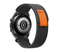 MroTech Compatibile con Cinturino Samsung Galaxy Watch 6/5/4 40MM 44MM,Nylon Elastico Intrecciato per Galaxy Watch 5 Pro 45MM/Watch 4 6 Classic 42MM 46MM 43MM 47MM Cinturino 20 mm,Nero carbone