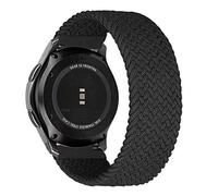 MroTech Compatibile con Huawei Watch GT 2 46mm/GT 2e/GT2 PRO Cinturino 22 mm de Ricambio per Samsung Galaxy Watch3 45mm/Gear S3 Frontier/Galaxy 46mm Solo Loop Sportivo Elastica Nylon Banda-Noir/L