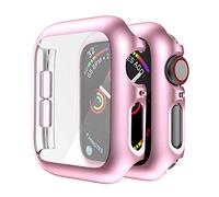 Mrotech Custodia compatibile con Apple Watch Series 4 5 6 44 mm iWatch Cover per PC Ultra-sottile Slim Fit All-Around Bumper Cover di protezione per iwatch 44 mm Accessorio - Rosa