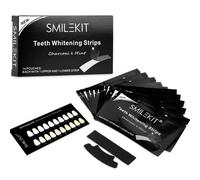 MROWCA 14Pairs Smile Stains-Gone Strips,Teeth Whitening Strips,Tooth Activated Carbon Tooth Sticker Fast Effective & Natural Teeth Whitener,Effective Remove Stains from Coffee,Tea,Smoking And Wine