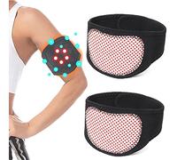 MROWCA 2pezzi Trimmer Braccio Slimmaionix,2023 Nuovo Arm Trimmer Regolabile Tormalina Digitopressione Autoriscaldante Detoxing & Shaping Arm Shaper Bands per Braccia flaccide Taglie Forti (Rosso)