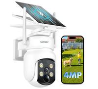 MROWLY Telecamera Wi Fi Esterno con Pannello Solare 2 in1 4MP/2.5K Telecamera